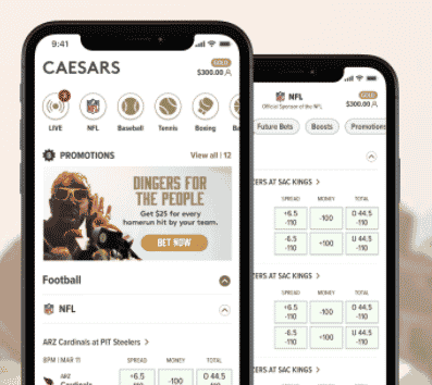 caesars sign up code